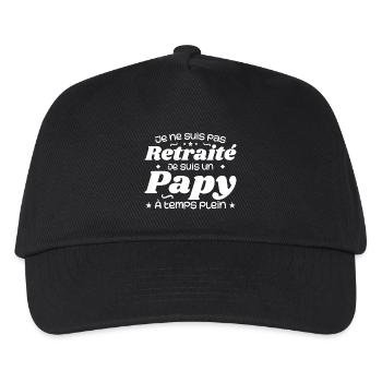 Ich bin nicht im Ruhestand, ich bin ein Opa - Kinder Basecap - Schwarz - Vorne