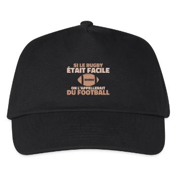 If rugby was easy - Kids’ Baseball Cap - black - Front