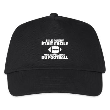 If rugby was easy - Kids’ Baseball Cap - black - Front