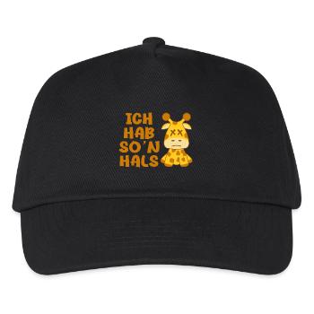 J’ai un tel cadeau de girafe cholérique au cou - Casquette de baseball Enfant - noir - Devant