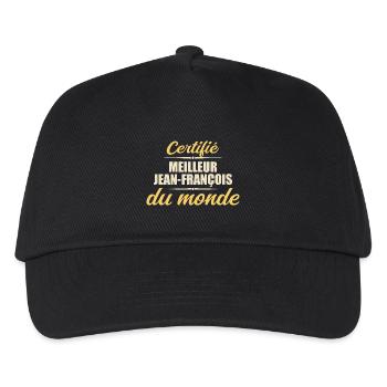 Certified best jeans françois in the world - Kids’ Baseball Cap - black - Front