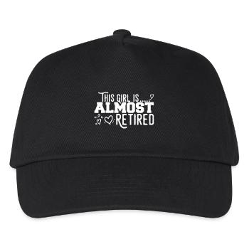 This Girl Almost Retired - Kids’ Baseball Cap - black - Front