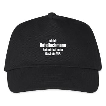 Hotelfachmann - Kinder Basecap - Schwarz - Vorne