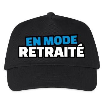 en mode retraité - Casquette de baseball Enfant - noir - Devant