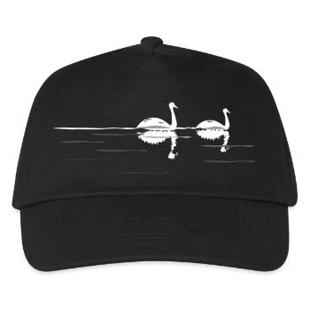 Nacht Swan - Kinder Basecap - Schwarz - Vorne