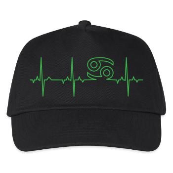 ECG Zodiac - Cancer - Kids’ Baseball Cap - black - Front