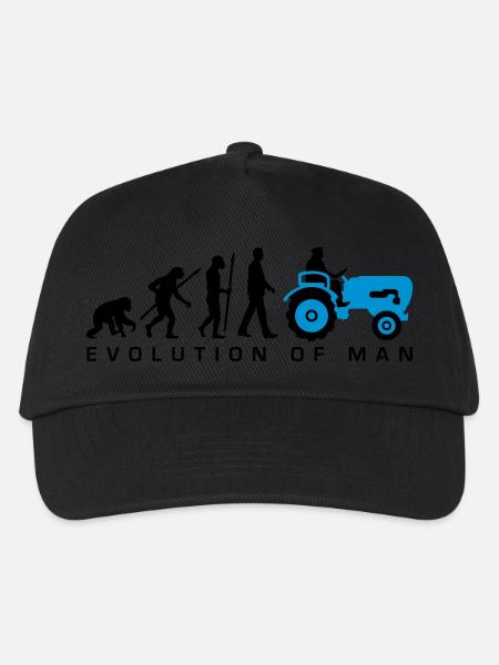 evolution_bauer_mit_traktor_032013_a_2c - Kinder Basecap - Schwarz