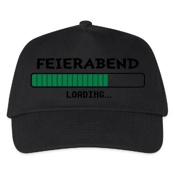 Feierabend loading... - Kinder Basecap - Schwarz - Vorne