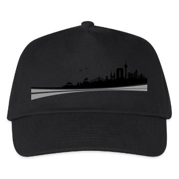 Skyline - Düsseldorf - Kinder Basecap - Schwarz - Vorne
