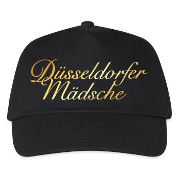 Düsseldorfer Mädsche - Mädchen aus Düsseldorf - Kinder Basecap - Schwarz - Vorne
