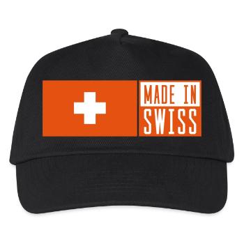 made in swiss - Kinder Basecap - Schwarz - Vorne