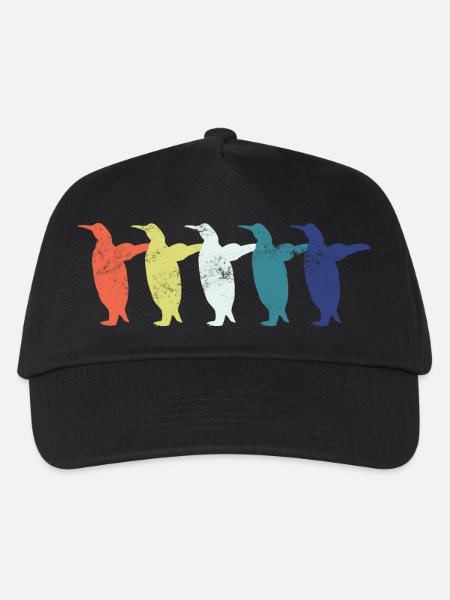 Pinguin Pinguine - Kinder Basecap - Schwarz