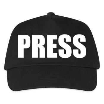 Press - Casquette de baseball Enfant - noir - Devant