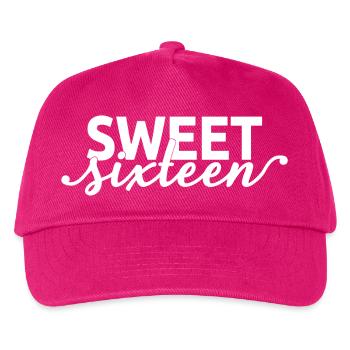Sweet Sixteen Mignon cadeau de 16 ans - Casquette de baseball Enfant - fuchsia - Devant