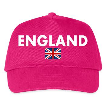 angleterre - Casquette de baseball Enfant - fuchsia - Devant