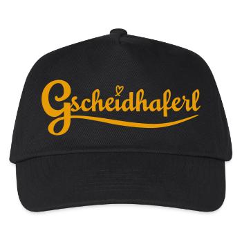 Gscheidhaferl - für deinen liebsten Klugscheißer - Kinder Basecap - Schwarz - Vorne