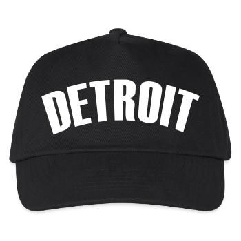 detroit shirt - Kinder Basecap - Schwarz - Vorne