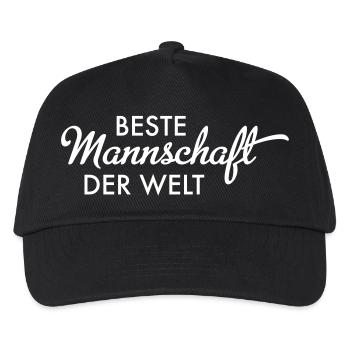 Beste Mannschaft der Welt - Kinder Basecap - Schwarz - Vorne