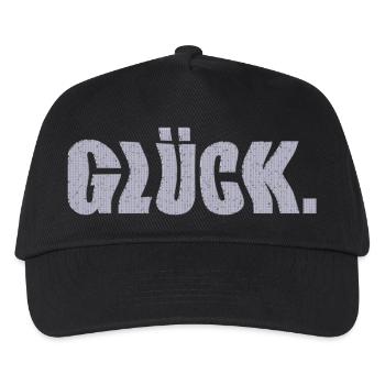 glück - Kinder Basecap - Schwarz - Vorne