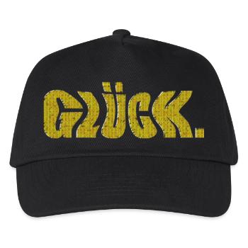 glück - Kinder Basecap - Schwarz - Vorne
