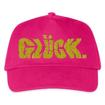 glück - Kinder Basecap - Fuchsia - Vorne