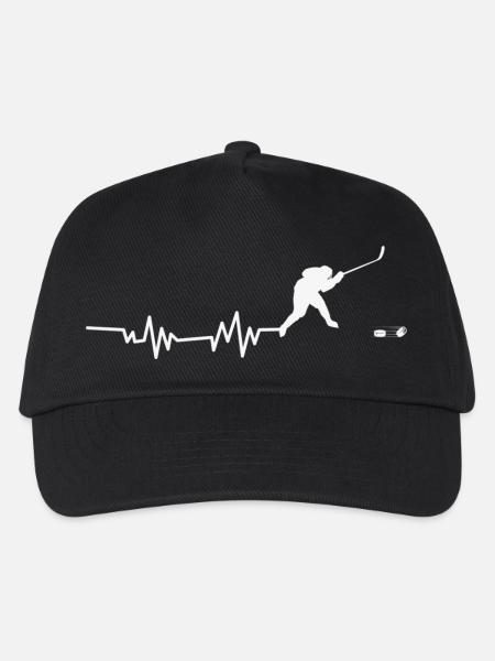 Eishockey - Kinder Basecap - Schwarz