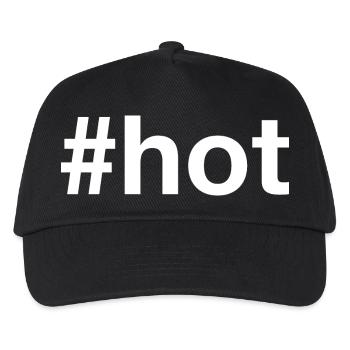 HOT Hashtag - Kids’ Baseball Cap - black - Front