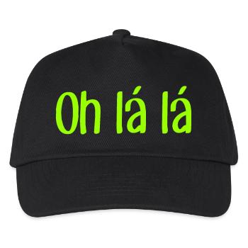 Oh lá lá - Dicton cool - Citation cool - Casquette de baseball Enfant - noir - Devant