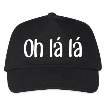 Oh lá lá - Dicton cool - Citation cool - Casquette de baseball Enfant - noir - Devant