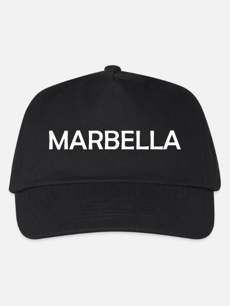 Marbella Espana Spain Spainen - Kinder Basecap - Schwarz