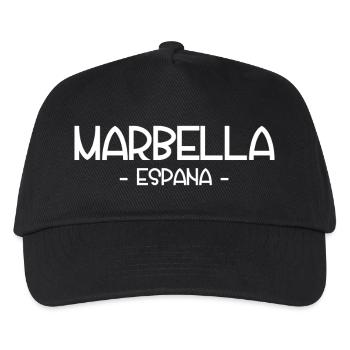 Marbella Espana Spain Spainen - Kinder Basecap - Schwarz - Vorne