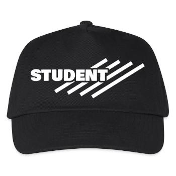 Student als Arbeitsplatz - Kinder Basecap - Schwarz - Vorne
