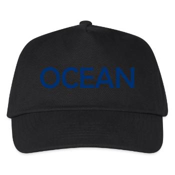 Ocean Lettering Design Logo Ocean Sea - Kids’ Baseball Cap - black - Front