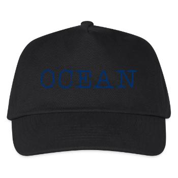Ocean Lettering Design Logo Ocean Sea - Kids’ Baseball Cap - black - Front