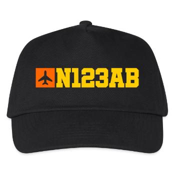 Custom Aviation - Airplane - Flying - Pilot - Kids’ Baseball Cap - black - Front