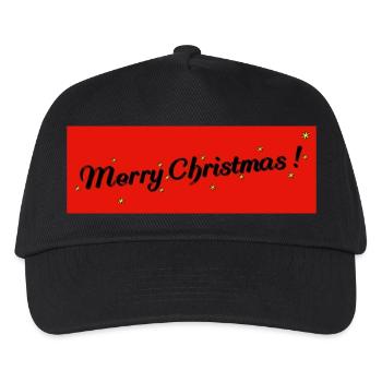 Merry Christmas - Kinder Basecap - Schwarz - Vorne