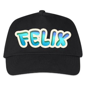 Felix en tant que métier - Casquette de baseball Enfant - noir - Devant