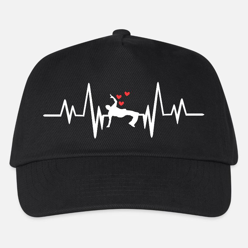 Heartbeat breakdance - Kinder Basecap - Schwarz