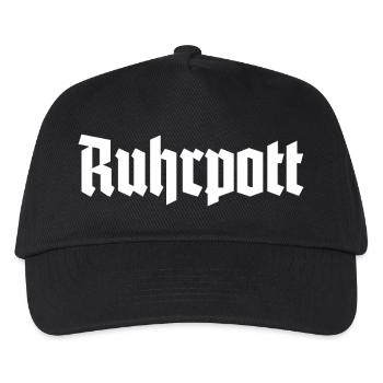 Ruhrpott - Pott - Bergbau - Kumpel - Ruhr - Shirt - Kinder Basecap - Schwarz - Vorne