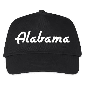 Alabama - USA - United States of America - Kinder Basecap - Schwarz - Vorne