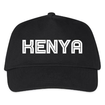 Kenya - Kenia - Nairobi - Afrika - Kinder Basecap - Schwarz - Vorne