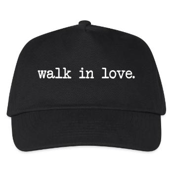 walk in love - love - in love - Kids’ Baseball Cap - black - Front