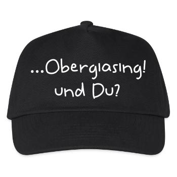 Obergiasing funny Giesinger saying - Kids’ Baseball Cap - black - Front