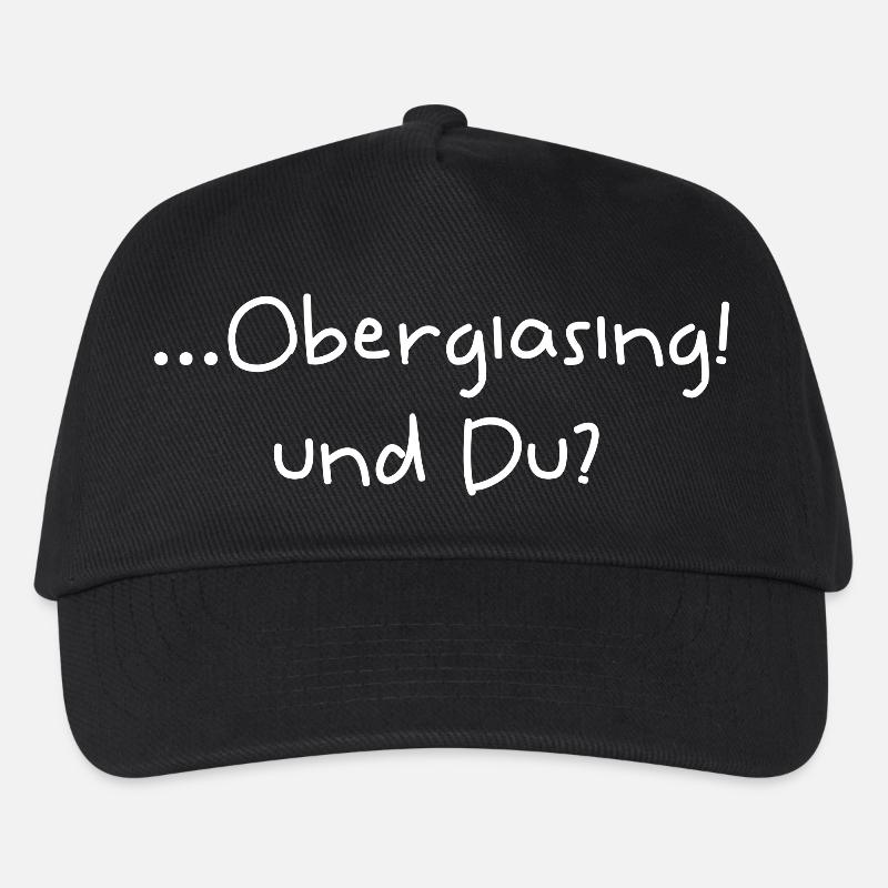 Obergiasing lustiger Giesinger Spruch - Kinder Basecap - Schwarz