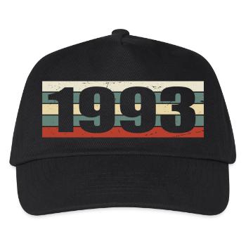 1993 Jahrgang 1993 Geschenk 1993 Geburtstag 1993 - Kinder Basecap - Schwarz - Vorne