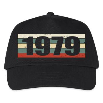 1979 Jahrgang 1979 Geschenk 1979 Geburtstag 1979 - Kinder Basecap - Schwarz - Vorne