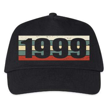1999 Jahrgang 1999 Geschenk 1999 Geburtstag 1999 - Kinder Basecap - Schwarz - Vorne