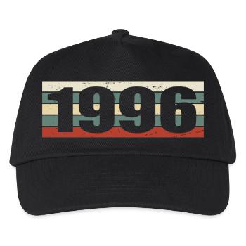 1996 Jahrgang 1996 Geschenk 1996 Geburtstag 1996 - Kinder Basecap - Schwarz - Vorne