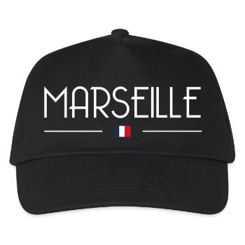 Marseille - Kinder Basecap - Schwarz - Vorne