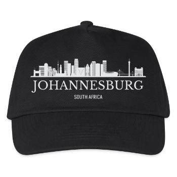 Johannesburg Skyline, Südafrika - Kinder Basecap - Schwarz - Vorne